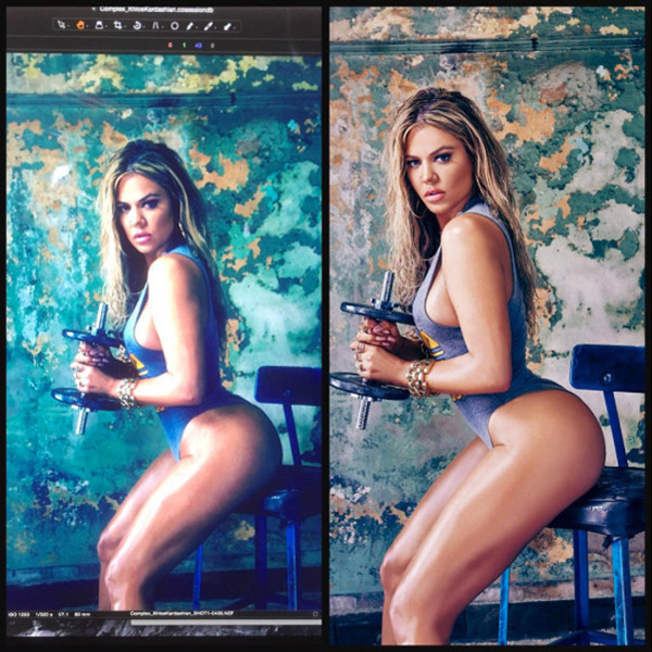 Khloe Kardashian, Complex, Retouched, Unretouched Khloe Kardashian, Complex, Retouched, Unretouched